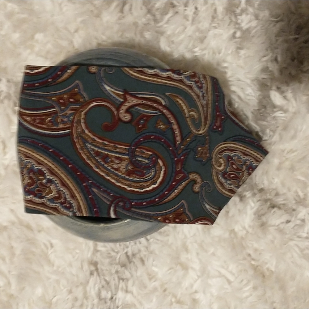 Adolfo men's paisley necktie